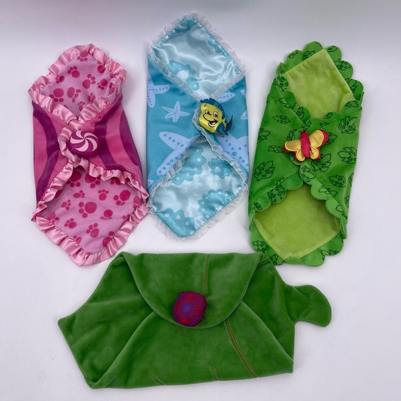 Disney Toys Disney Parks Babies Plush Swaddle Blanket Replacement Bambi Ariel Aladdin Alice